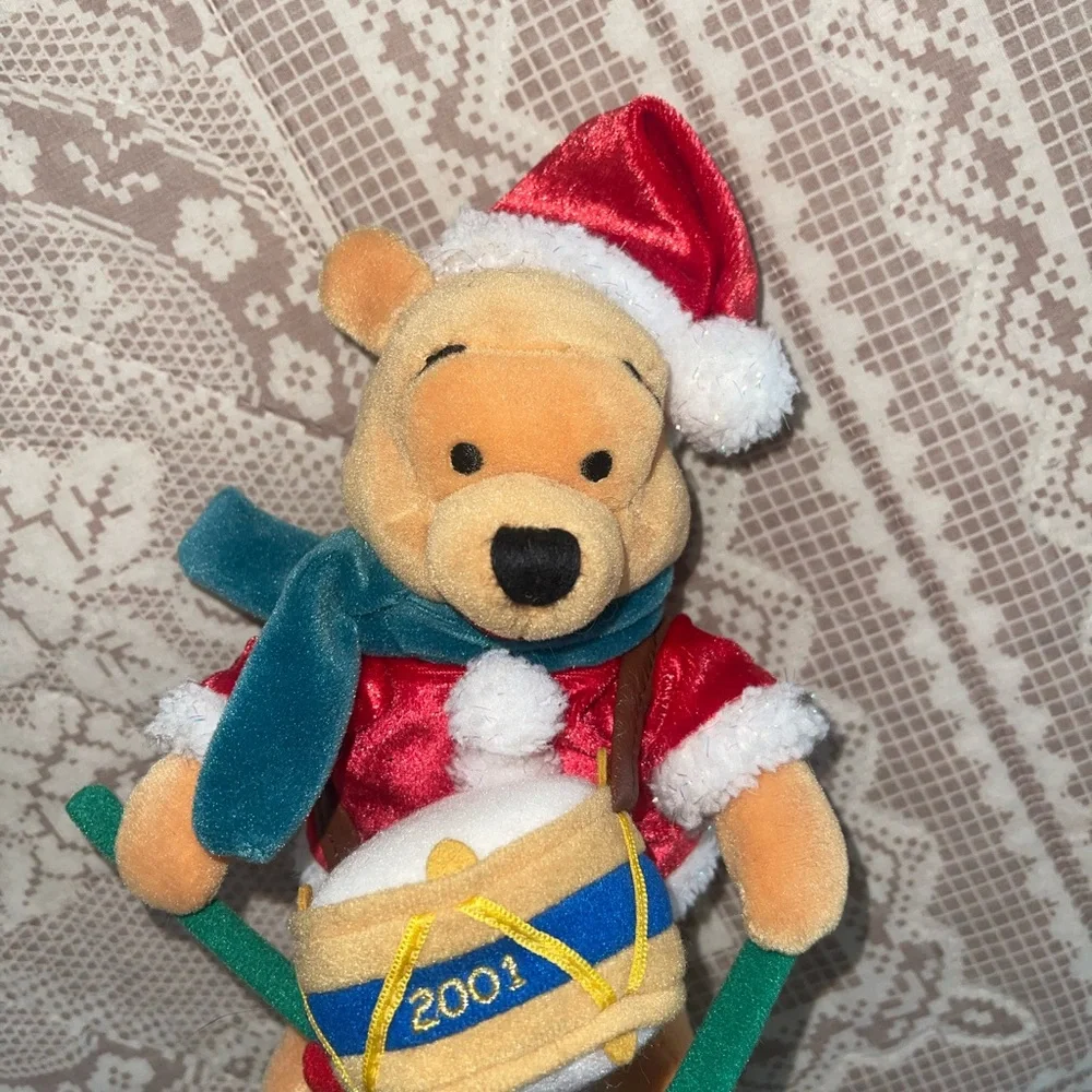 Vintage Disney Winnie the Pooh Christmas Plush Toy